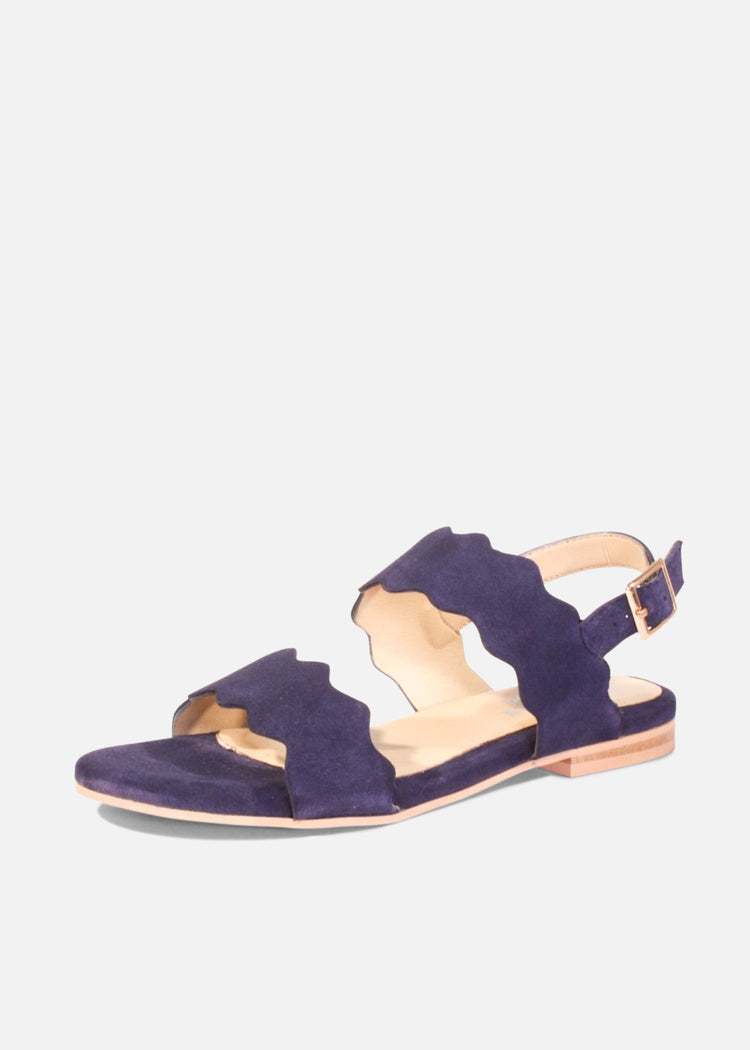 Jarden Suede Scallop Sandals