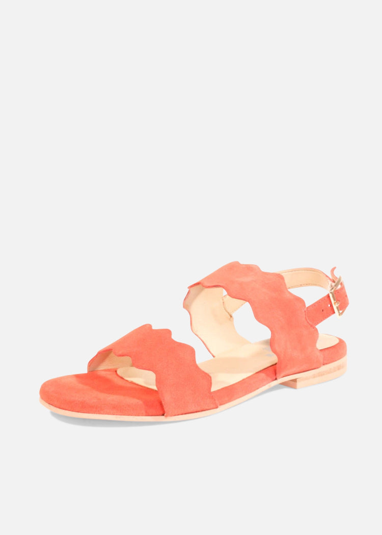 Jarden Suede Scallop Sandals