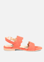 Jarden Suede Scallop Sandals