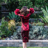 Julianne Dress in Electric Cherry