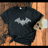 Lace Bat T-Shirt: Black