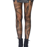 Snake Net Tights