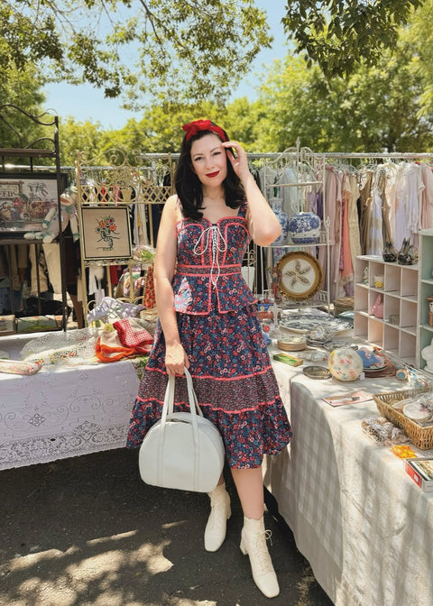 GUNNE SAX for ModCloth Grace Peplum Midi Dress Circe's Crown / 1X GUNNE SAX for ModCloth Grace Peplum Midi Dress Circe's Crown / 1X