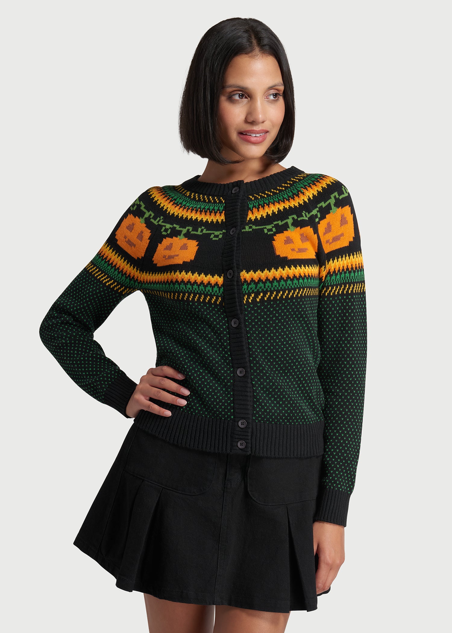 COOHEM KOUHEN FAIR ISLE KNIT CARDIGAN | KOKO