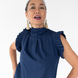 The Vesey Dress in Navy