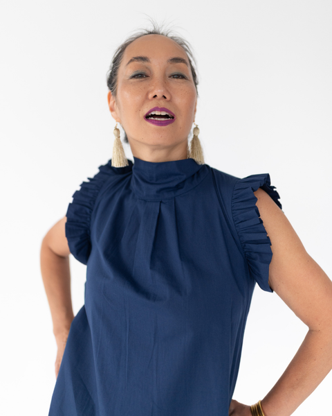 The Vesey Dress in Navy