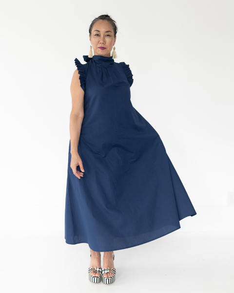 The Vesey Dress in Navy