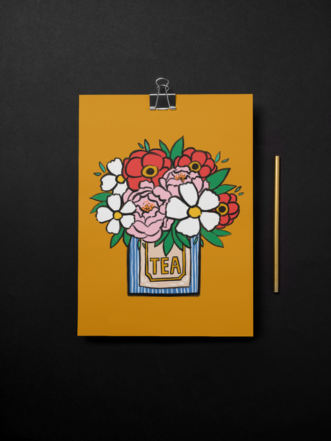 Tea Time Floral | Art Print x ModCloth Collab