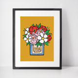 Tea Time Floral | Framed Art Print x ModCloth Collab