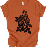 Black Roses T-Shirt: Pumpkin