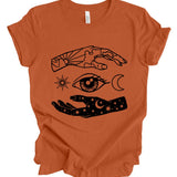 Celestial Hands T-Shirt: Pumpkin