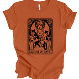 Mother of Cats Tarot T-Shirt: Pumpkin