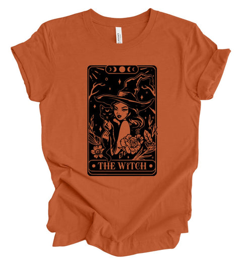The Witch Tarot T-Shirt: Pumpkin