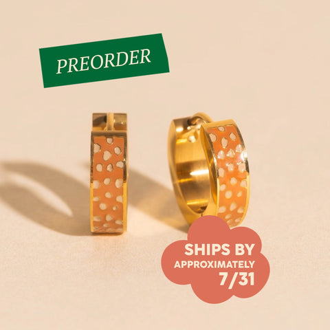 Bambi Chunky Huggie Hoop Earrings