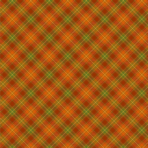 Orange Plaid Greta Dress