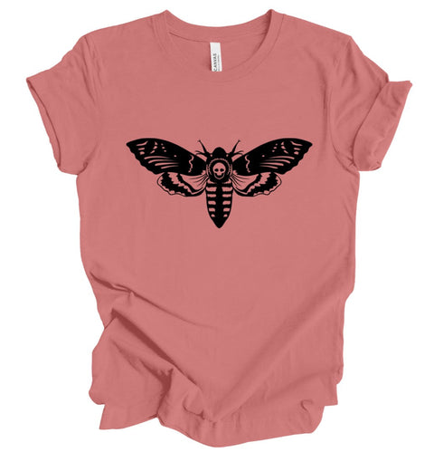 Death Moth T-Shirt: Dusty Rose