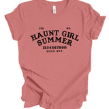 Haunt Girl Summer T-Shirt: Dusty Rose