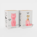 PyroPet Kisa Cat Candle - Light Pink