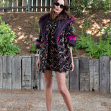 Penelope Swing Coat in Berry Boucle