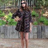 Penelope Mini Dress in Berry Boucle