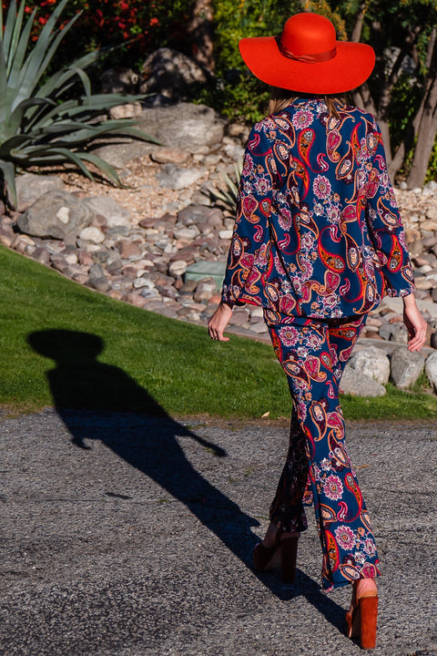 Pepper Paisley Tuxedo Jacket