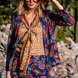 Pepper Paisley Tuxedo Jacket
