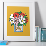 Tea Time Floral | Framed Art Print x ModCloth Collab