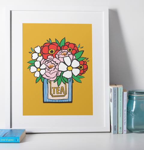Tea Time Floral | Framed Art Print x ModCloth Collab
