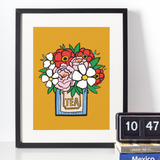 Tea Time Floral | Framed Art Print x ModCloth Collab