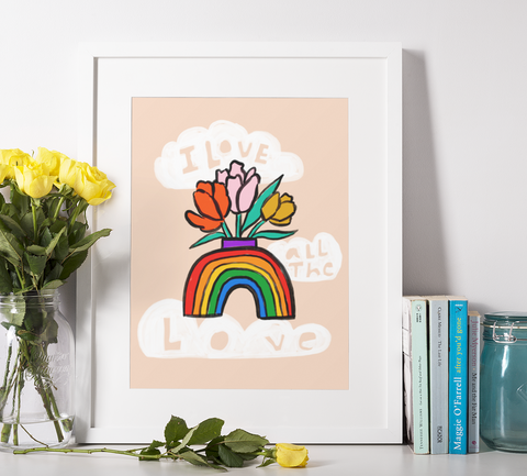 I Love All The Love | Framed Art Print x ModCloth Collab