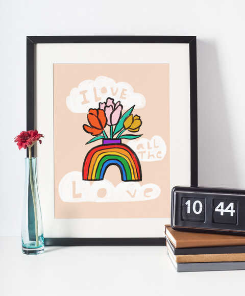 I Love All The Love | Framed Art Print x ModCloth Collab