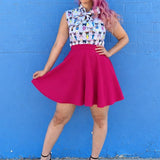 Harper Skater Skirt in Pink