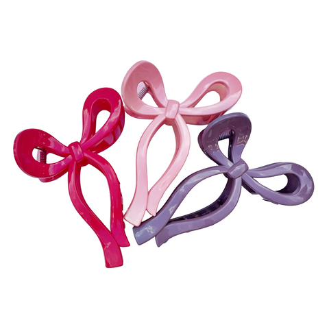 Gloss Bow Claw Hair Clip