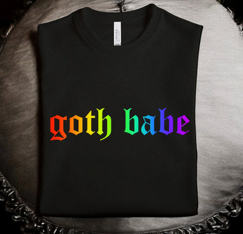 Goth Babe: Rainbow T-Shirt