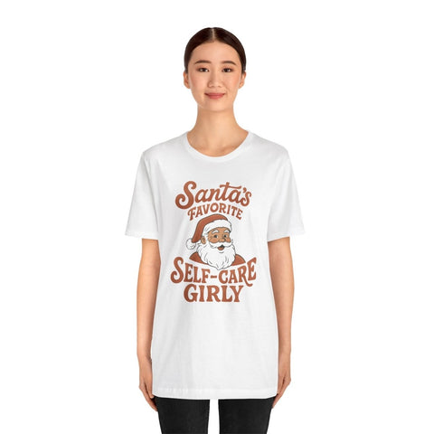 Santa's Favorite Self-Care Girly Shirt
