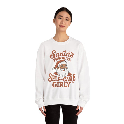 Santa's Favorite Self-Care Girly Sweatshirt