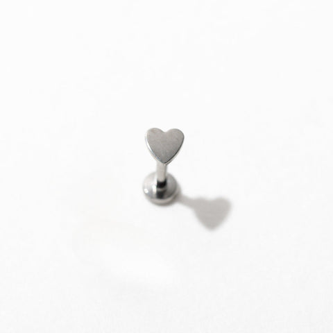 Tiny Heart Flat Back Stud Earrings