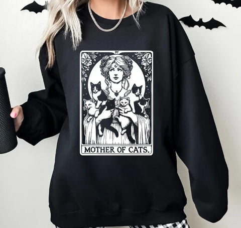 The Mother of Cats Tarot- Available in T-Shirt, Pullover, Hoodie, Tank or Long Sleeve