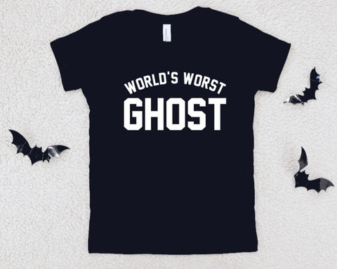 World's Worst Ghost T-Shirt: Black