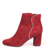 Tatiana Scallop Suede Booties