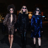 Time Warp Sequin Mod Mini in Frankie Black