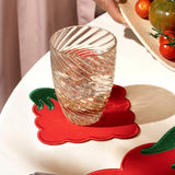 Octaevo Cocktail Coasters - Tomato (Set of 4)