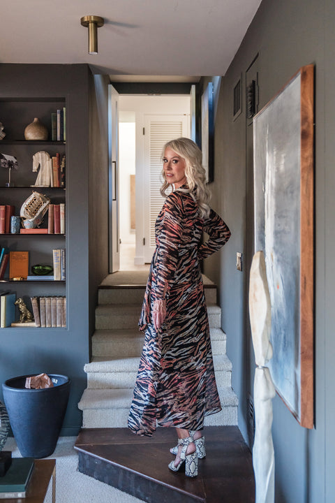 Triana Tiger Minaret Dress