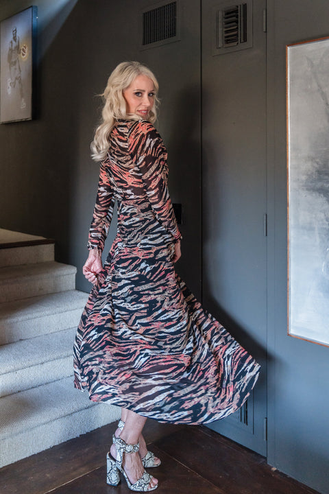 Triana Tiger Minaret Dress