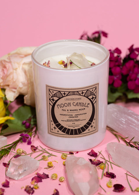 Full & Waxing Moon Candle