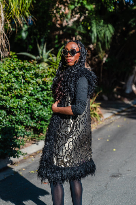 Zenobia Faux Fur Trim Vest