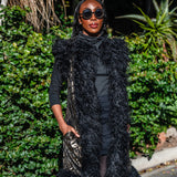 Zenobia Faux Fur Trim Vest