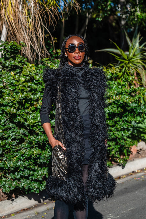Zenobia Faux Fur Trim Vest