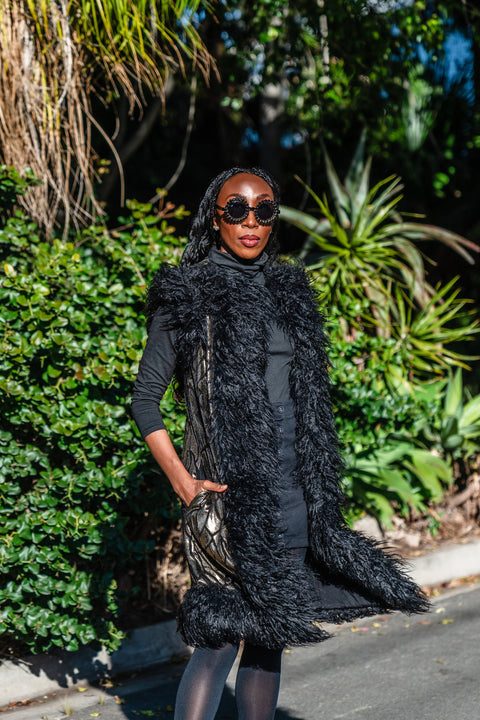 Zenobia Faux Fur Trim Vest