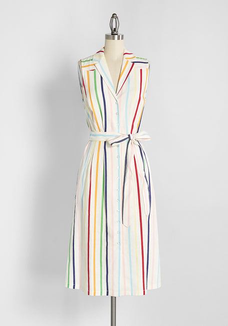 Slow Tide Rollin' Shirt Dress